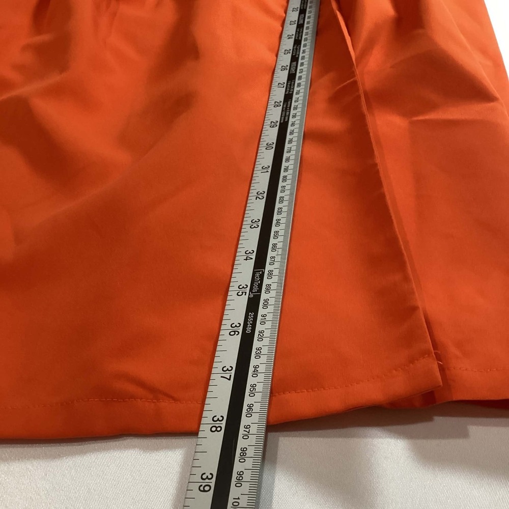 Mermaigirl Women Dress Size M Orange Long Sleeve Belted Wrap Midi Dress NWT - Picture 5 of 11